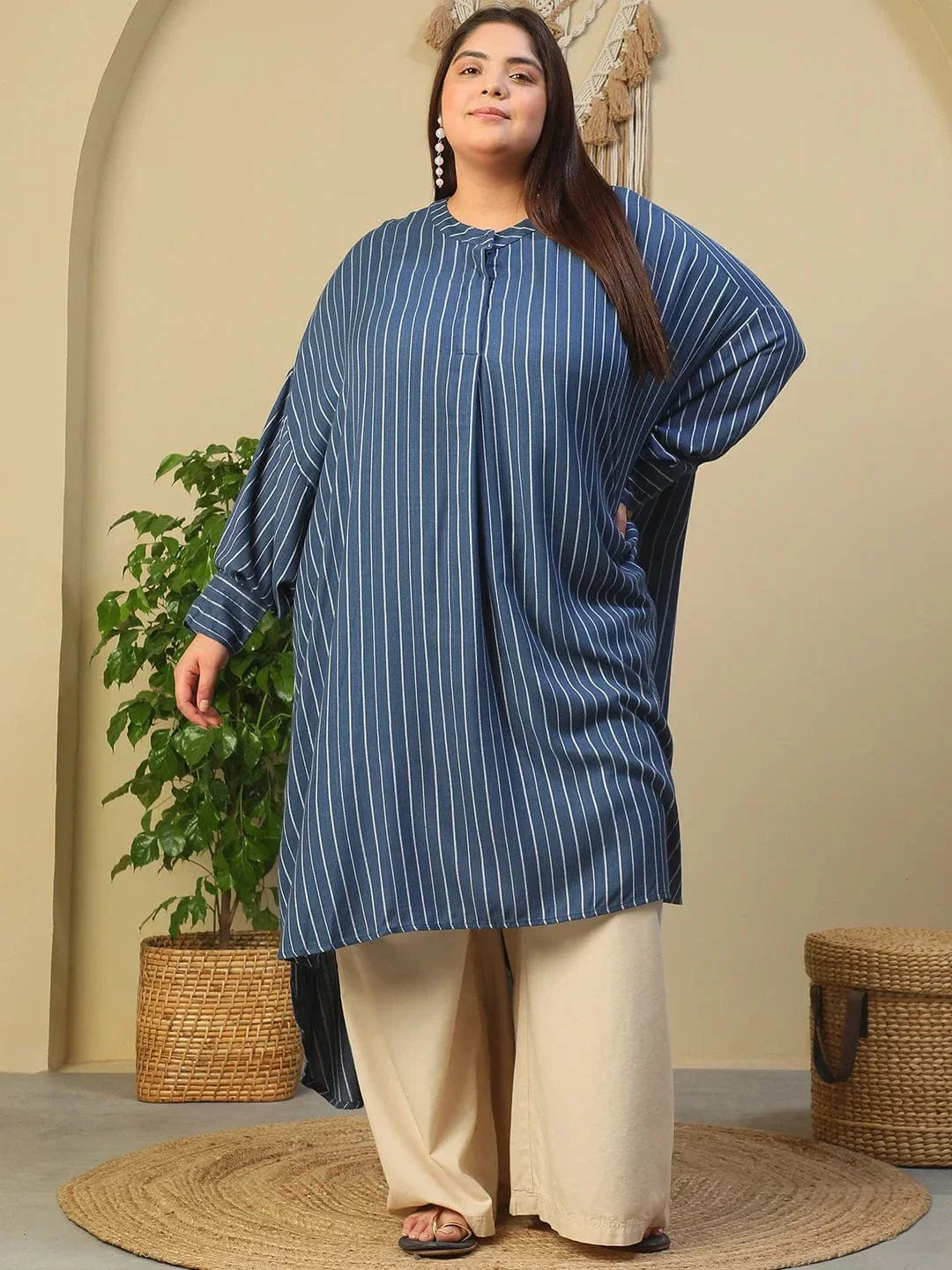 Plus Size Blue Tunic