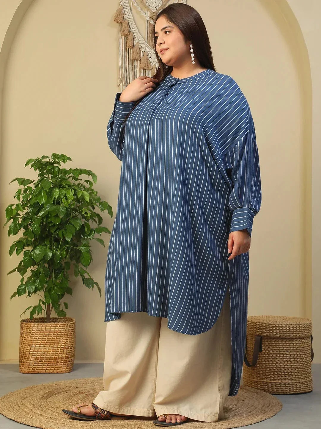 Plus Size Blue Tunic