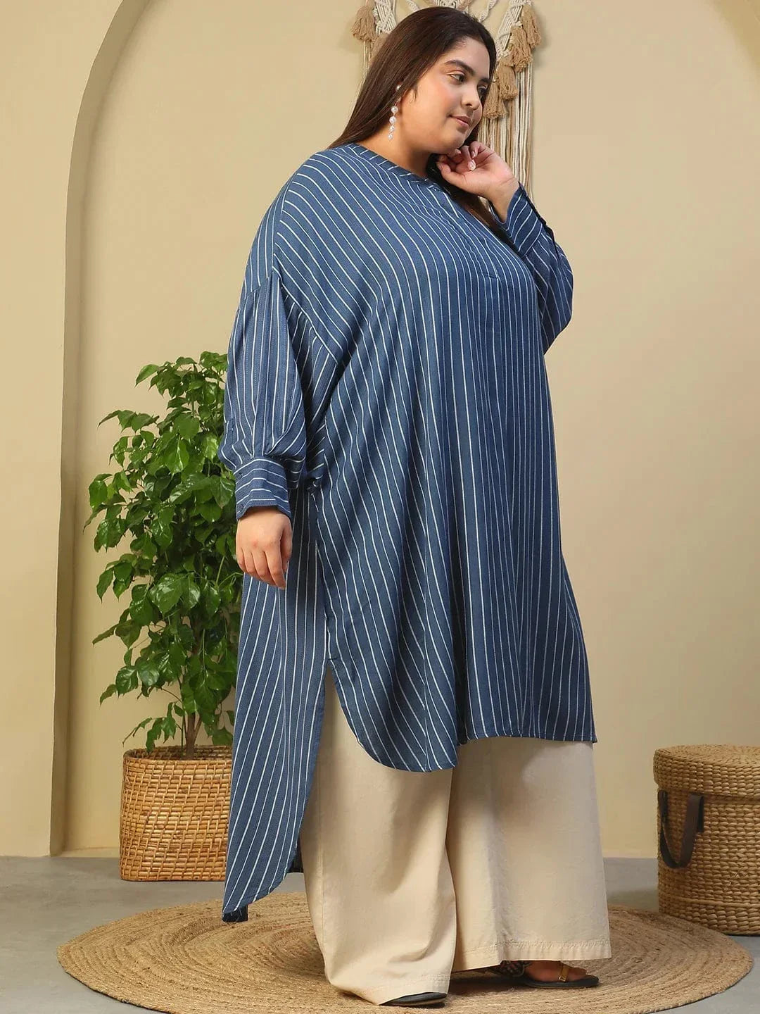 Plus Size Blue Tunic