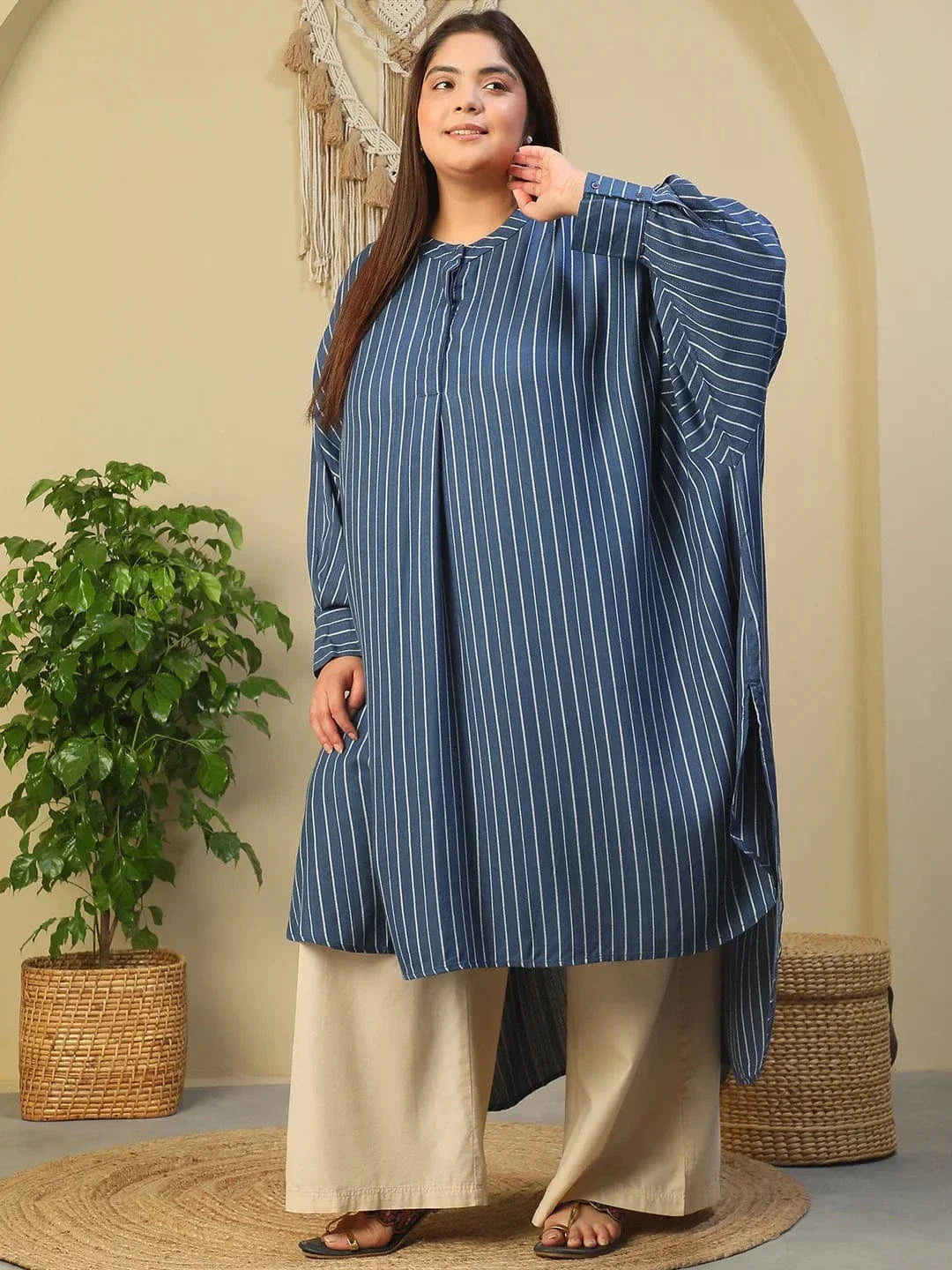 Plus Size Blue Tunic