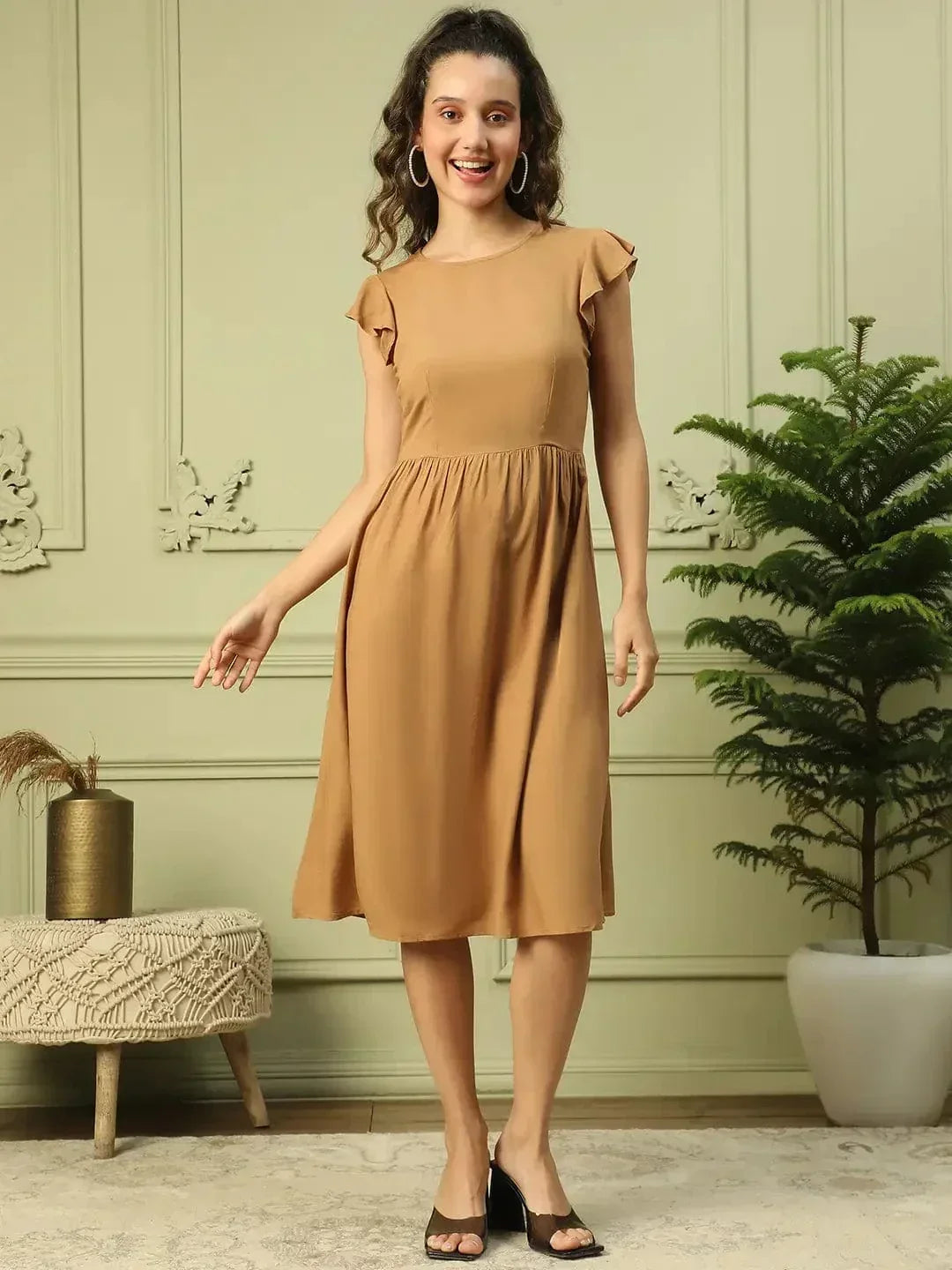 Women Brown Dress