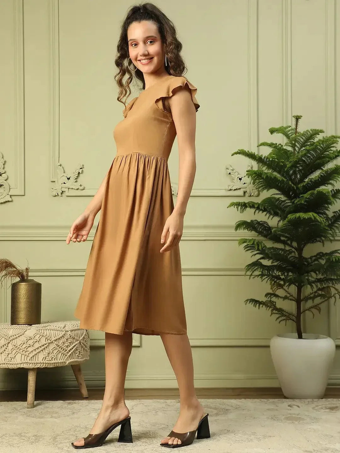 Women Brown Dress