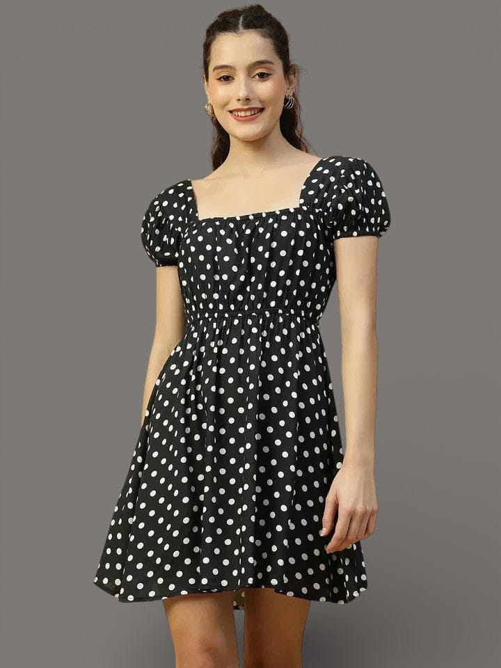 Black Polka Dot Dress