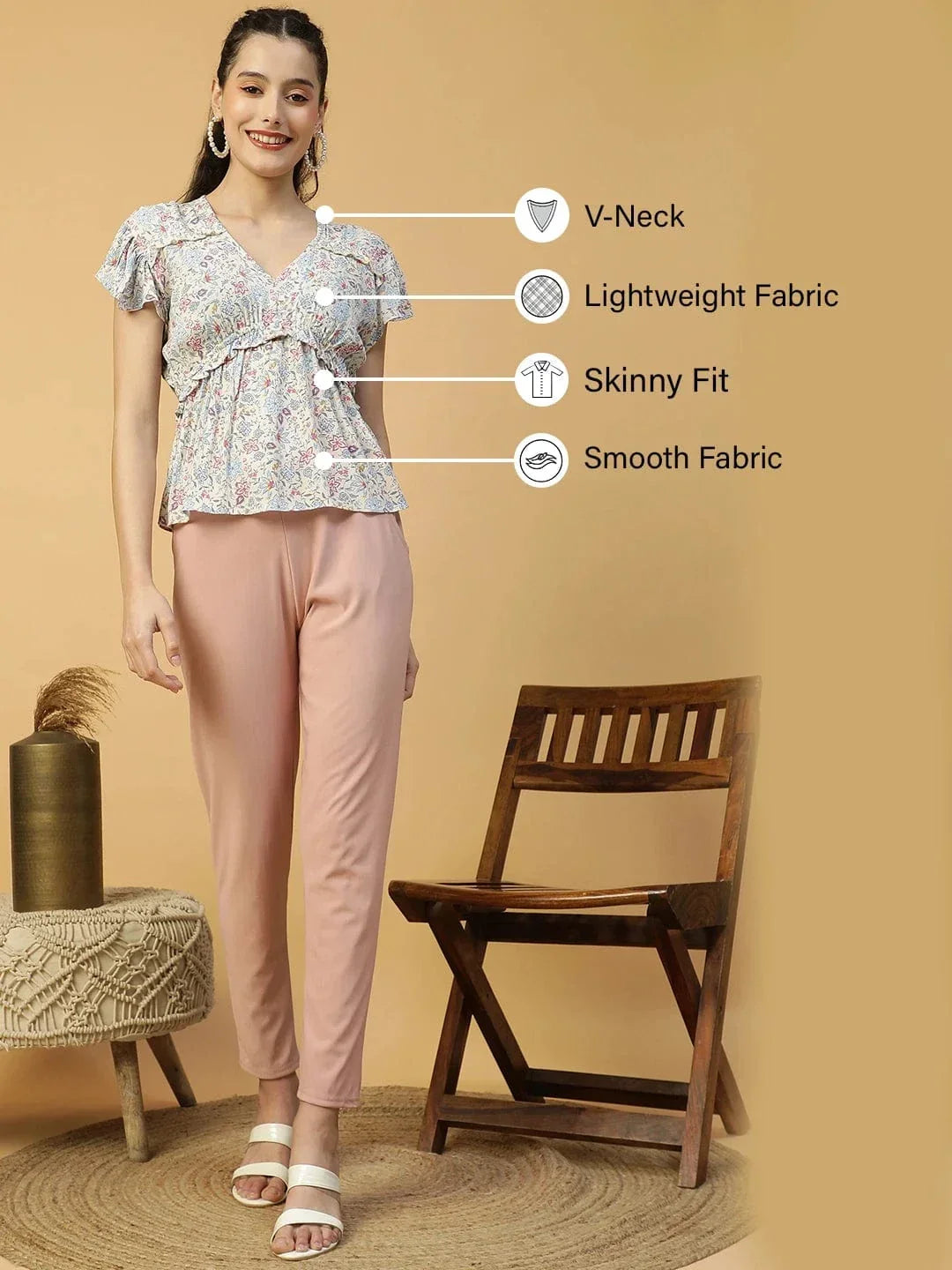 Multicolor Floral Print Top