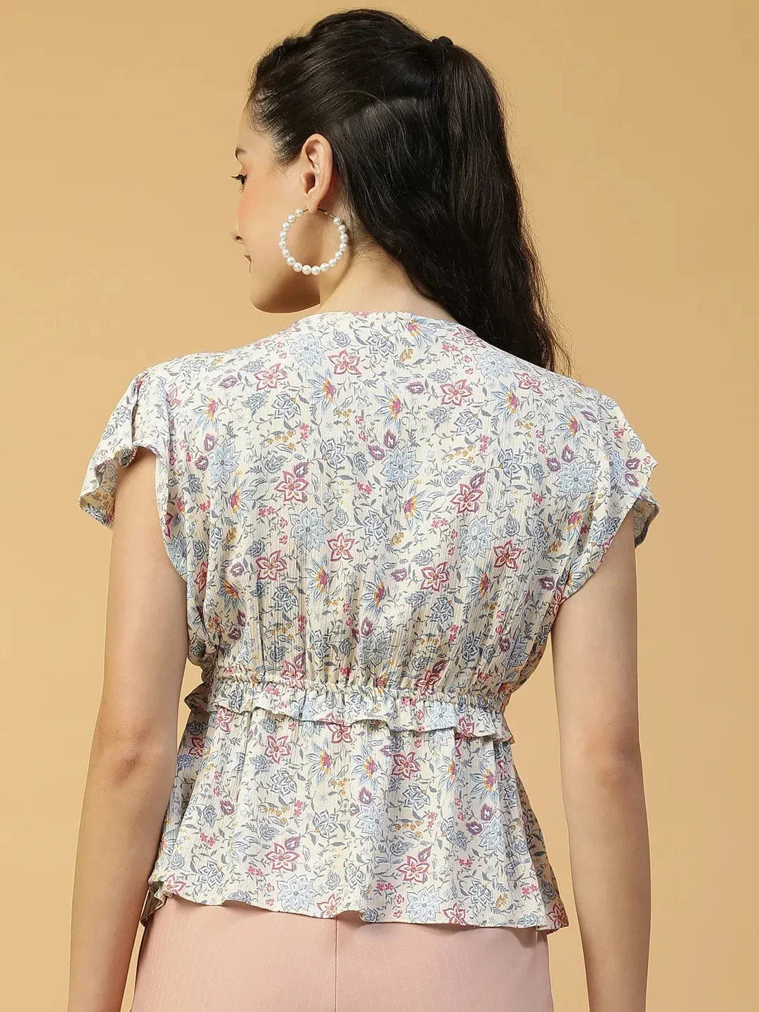 Multicolor Floral Print Top