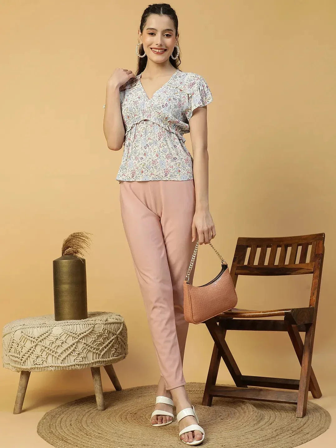 Multicolor Floral Print Top