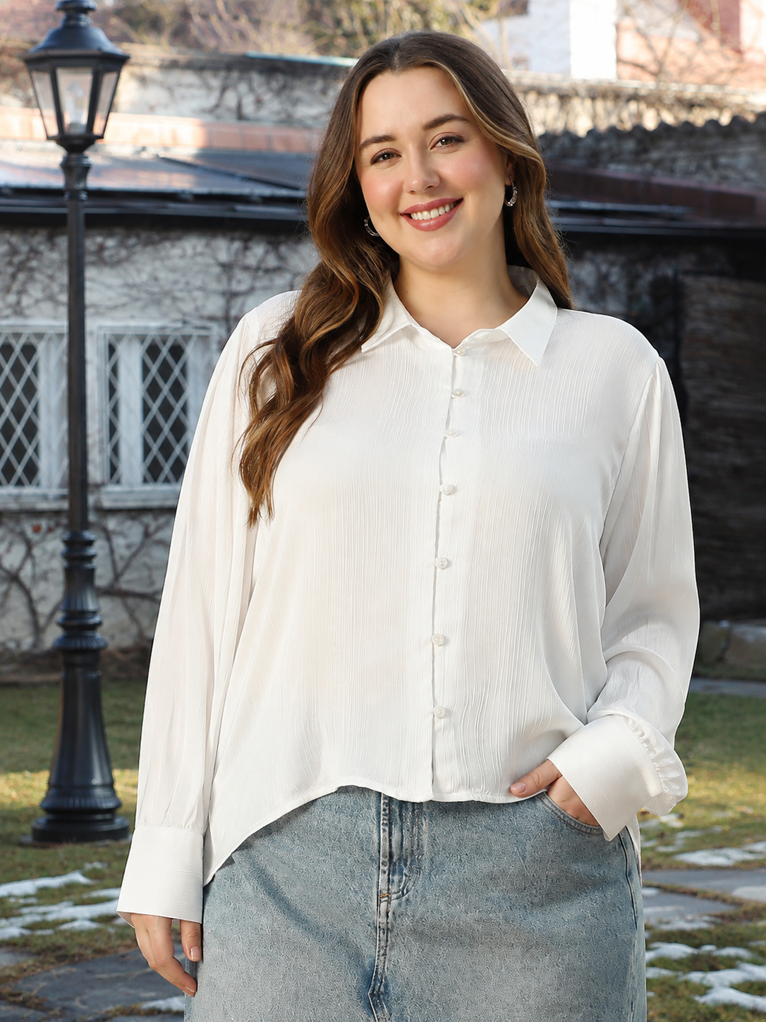 Plus Size White Shirt