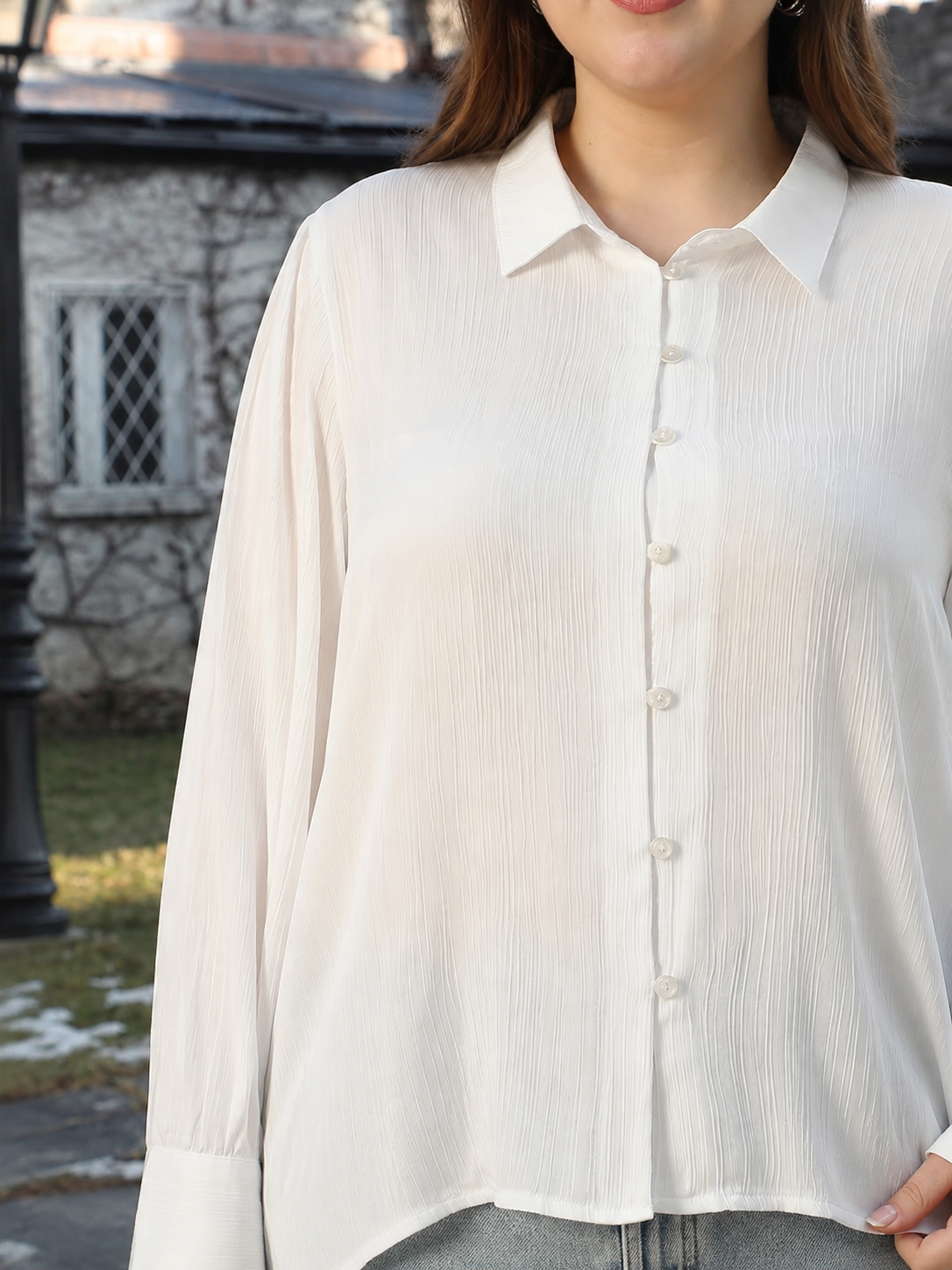Plus Size White Shirt