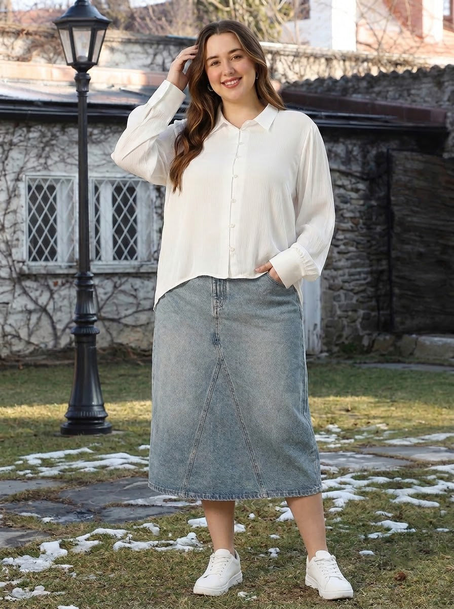 Plus Size White Shirt