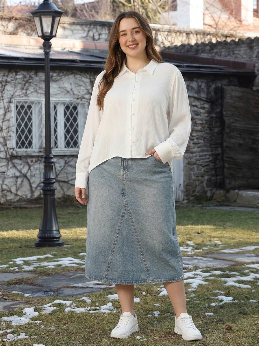 Plus Size White Shirt
