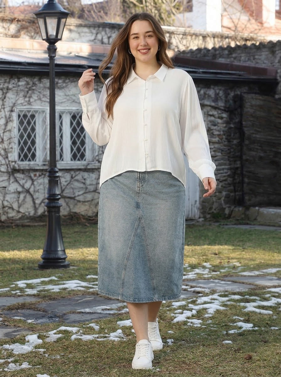 Plus Size White Shirt