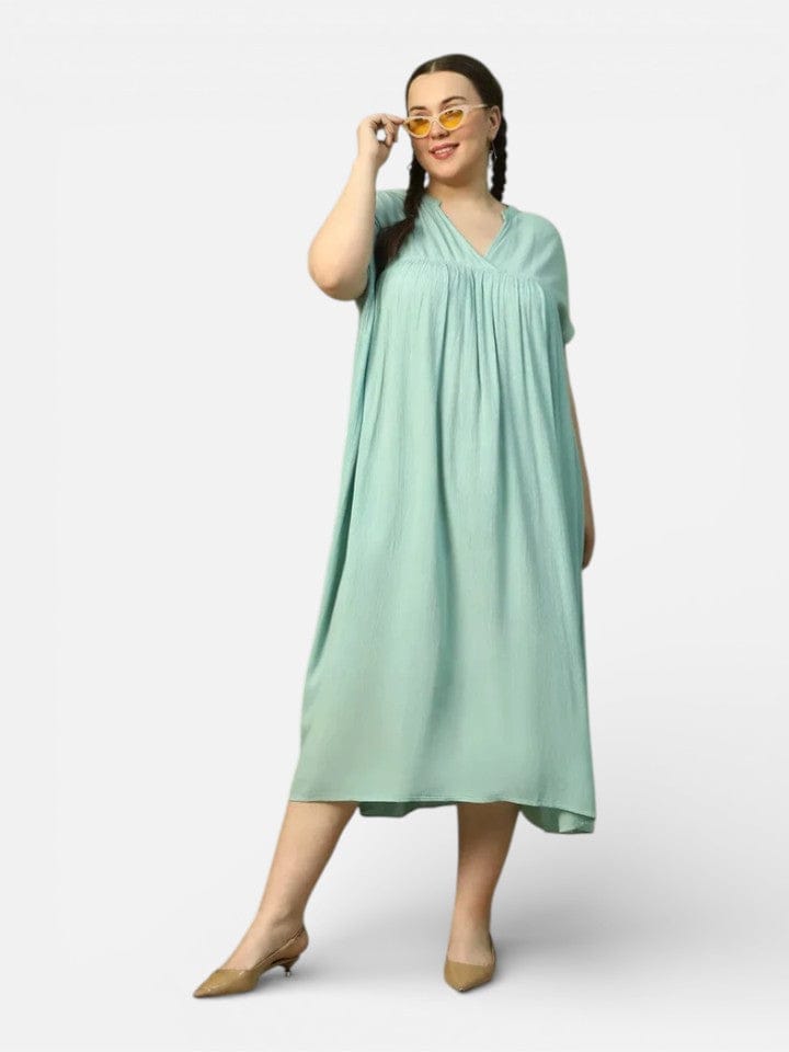 Plus Size Green Dress
