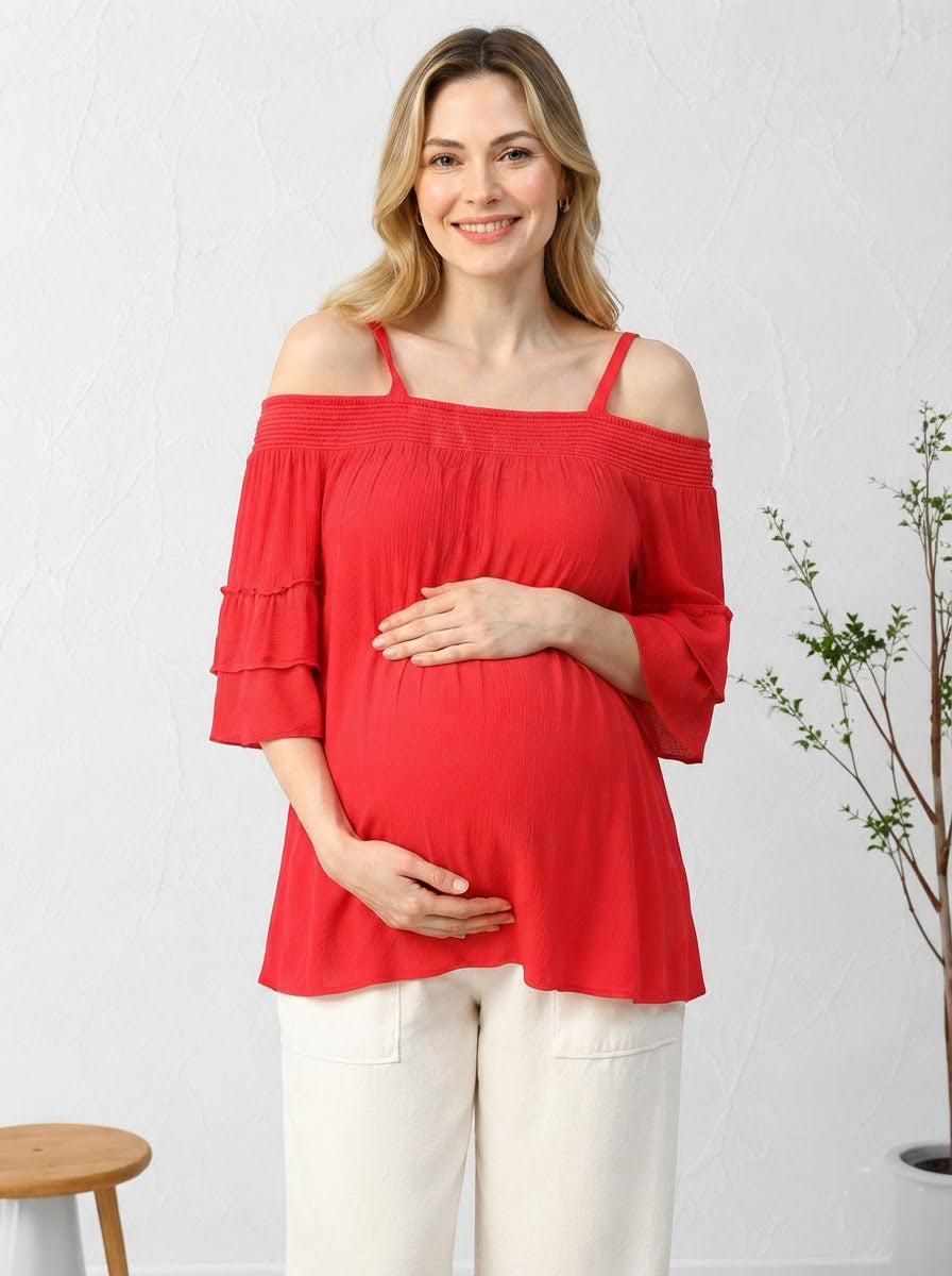 Pink Maternity Top