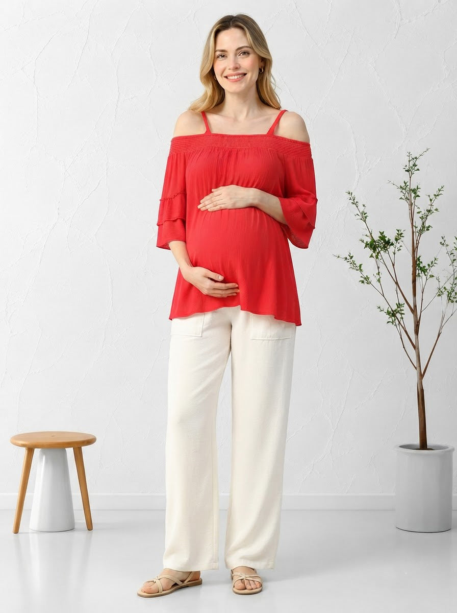 Pink Maternity Top