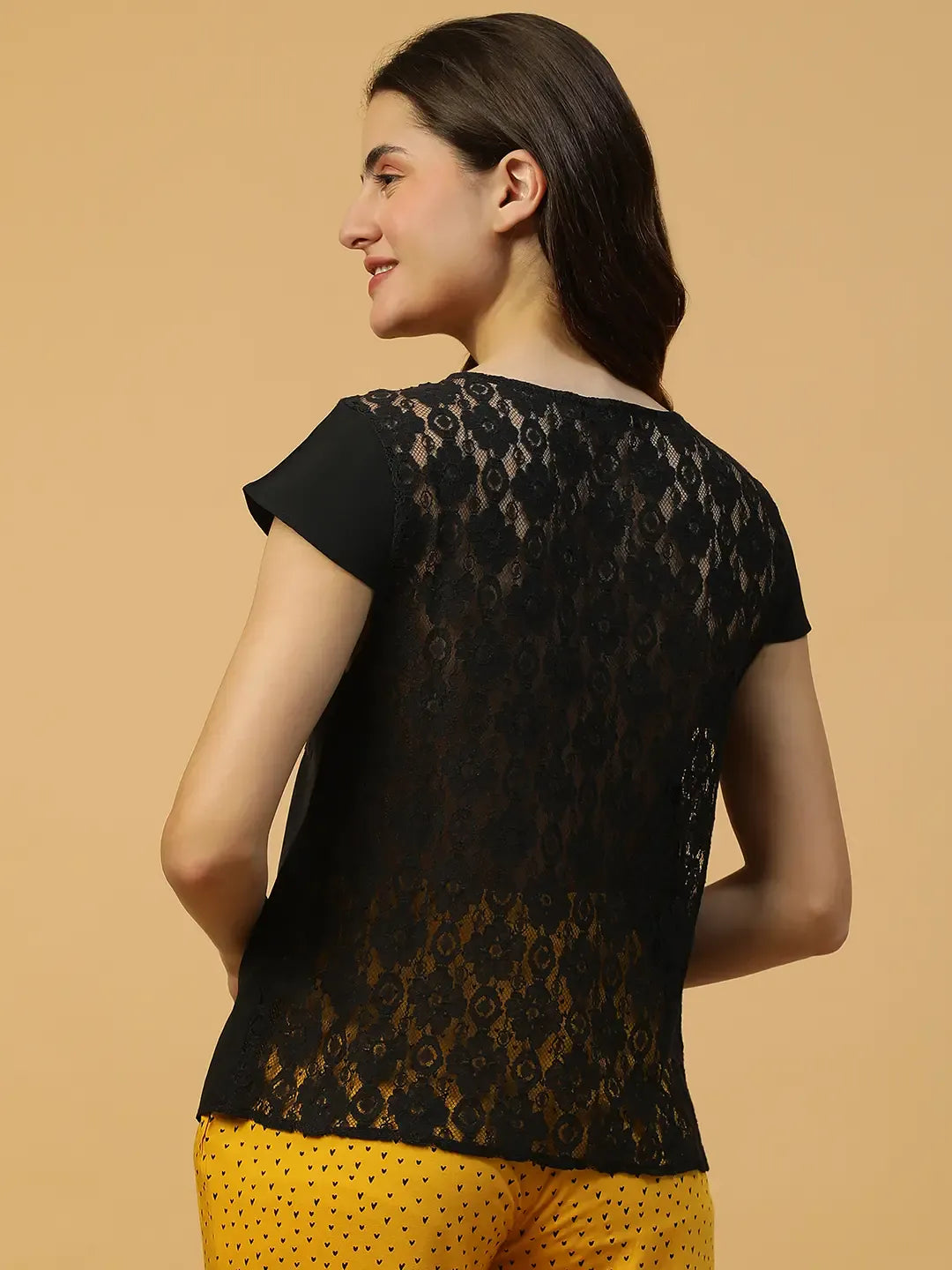 Black Nightwear Top