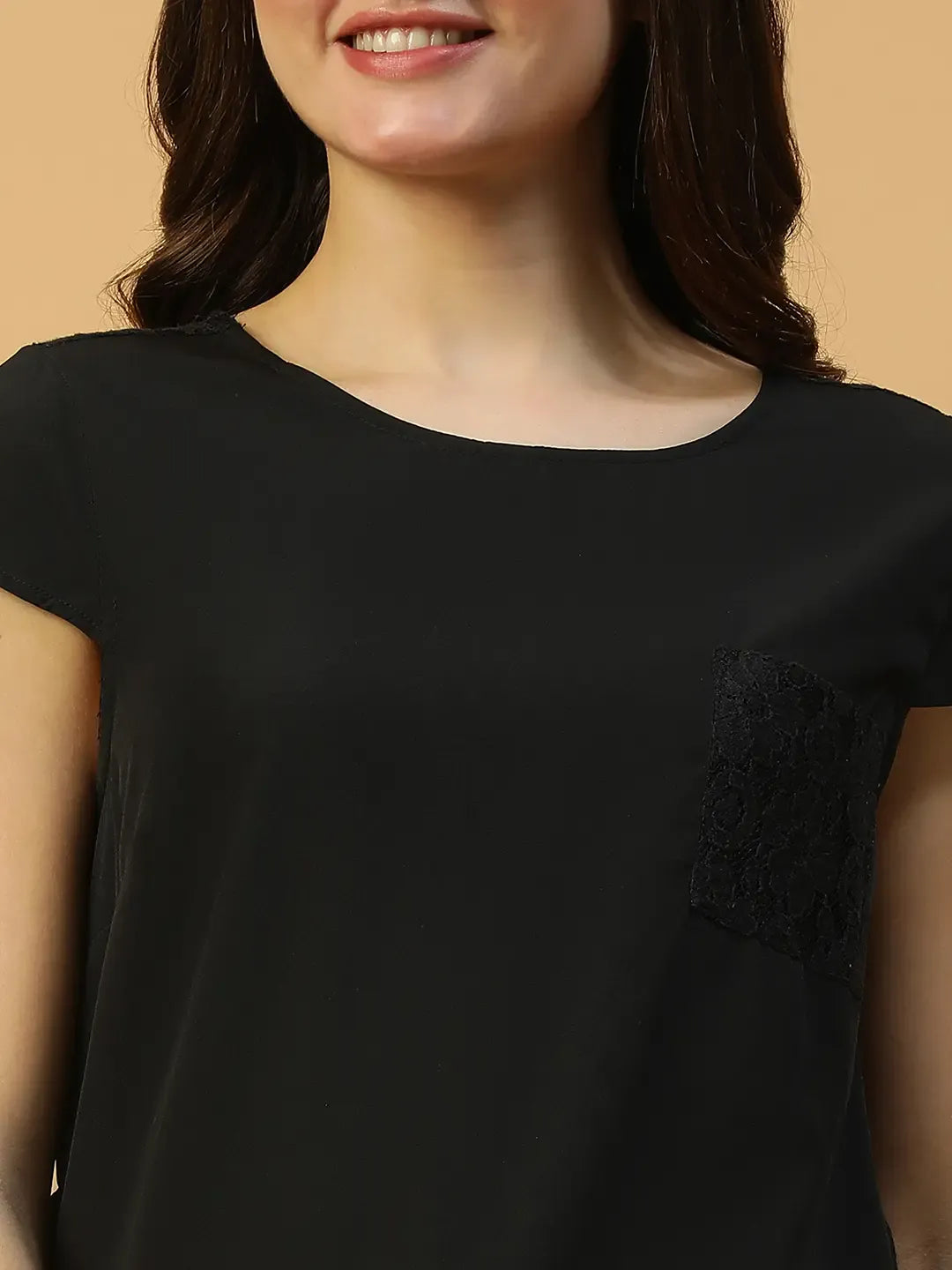 Black Nightwear Top