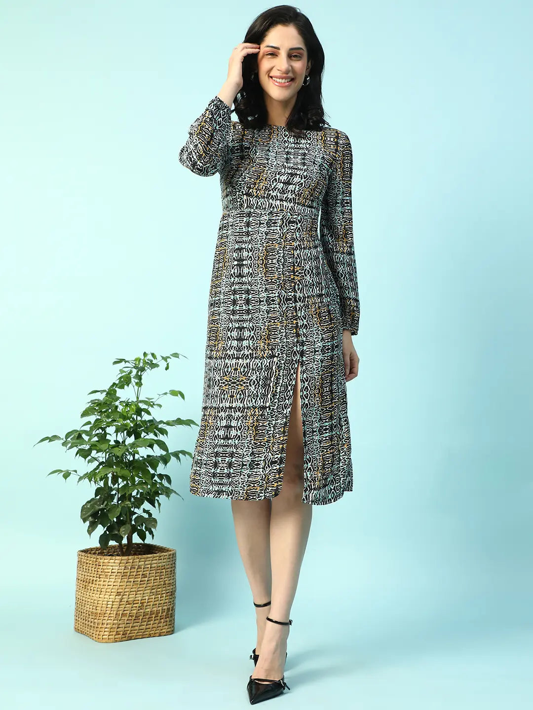 Women Multicolor Printed Dress