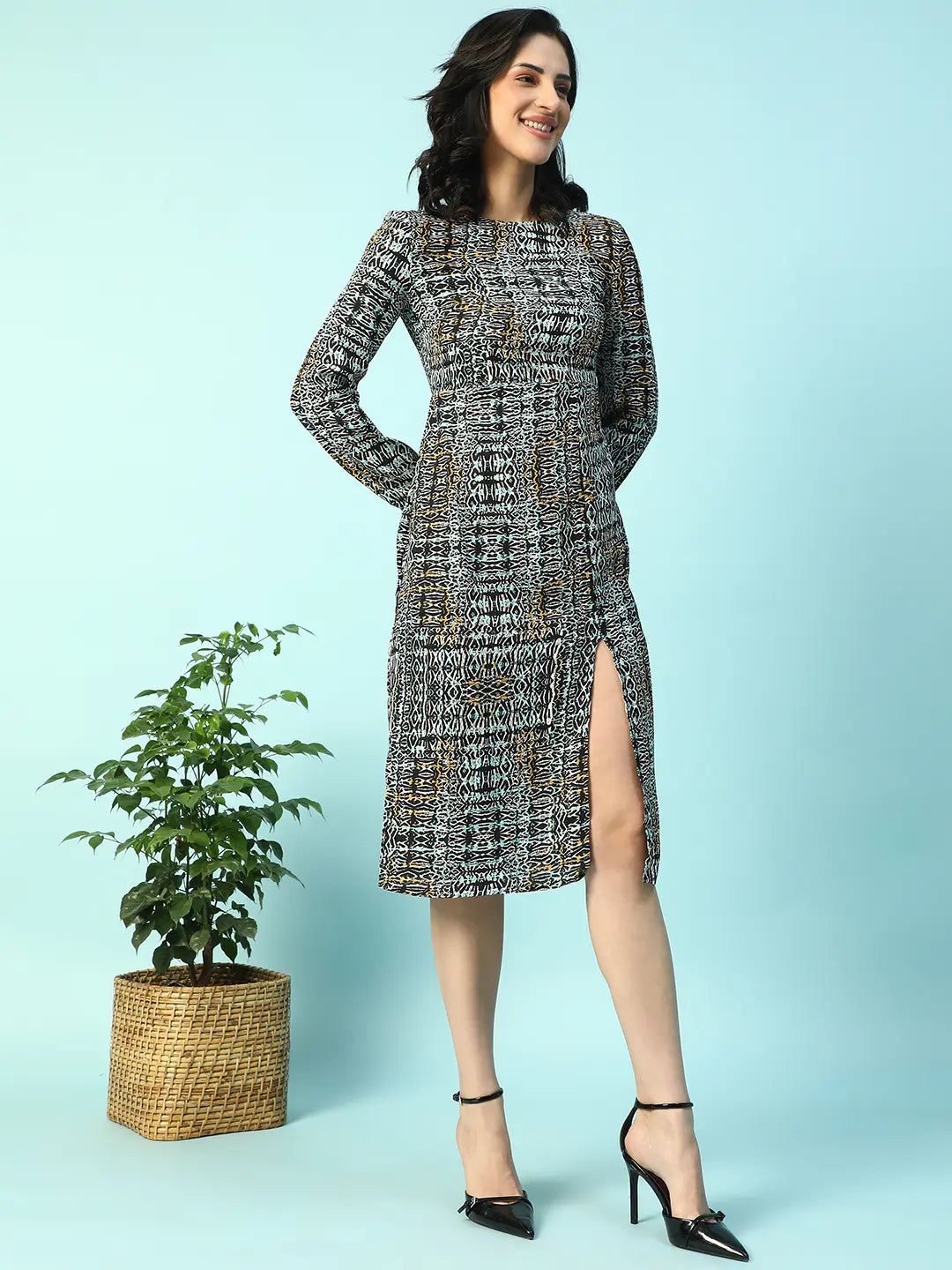 Women Multicolor Printed Dress