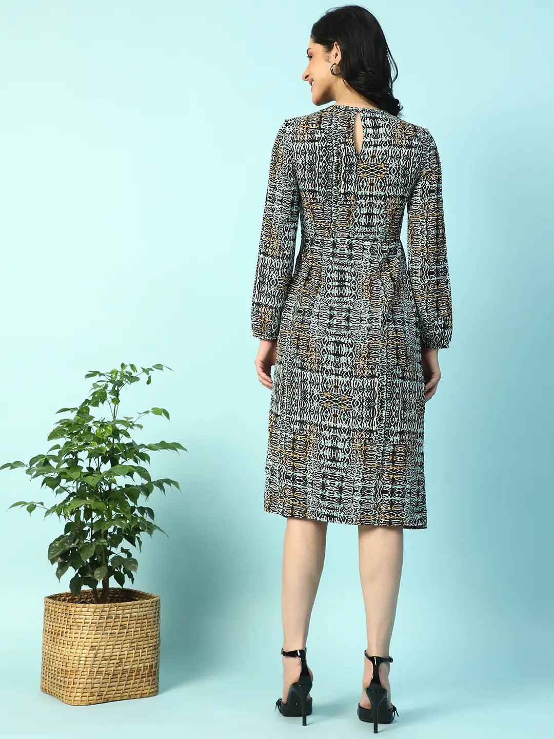 Women Multicolor Printed Dress