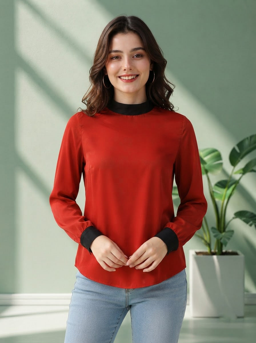 Red Velvet Top