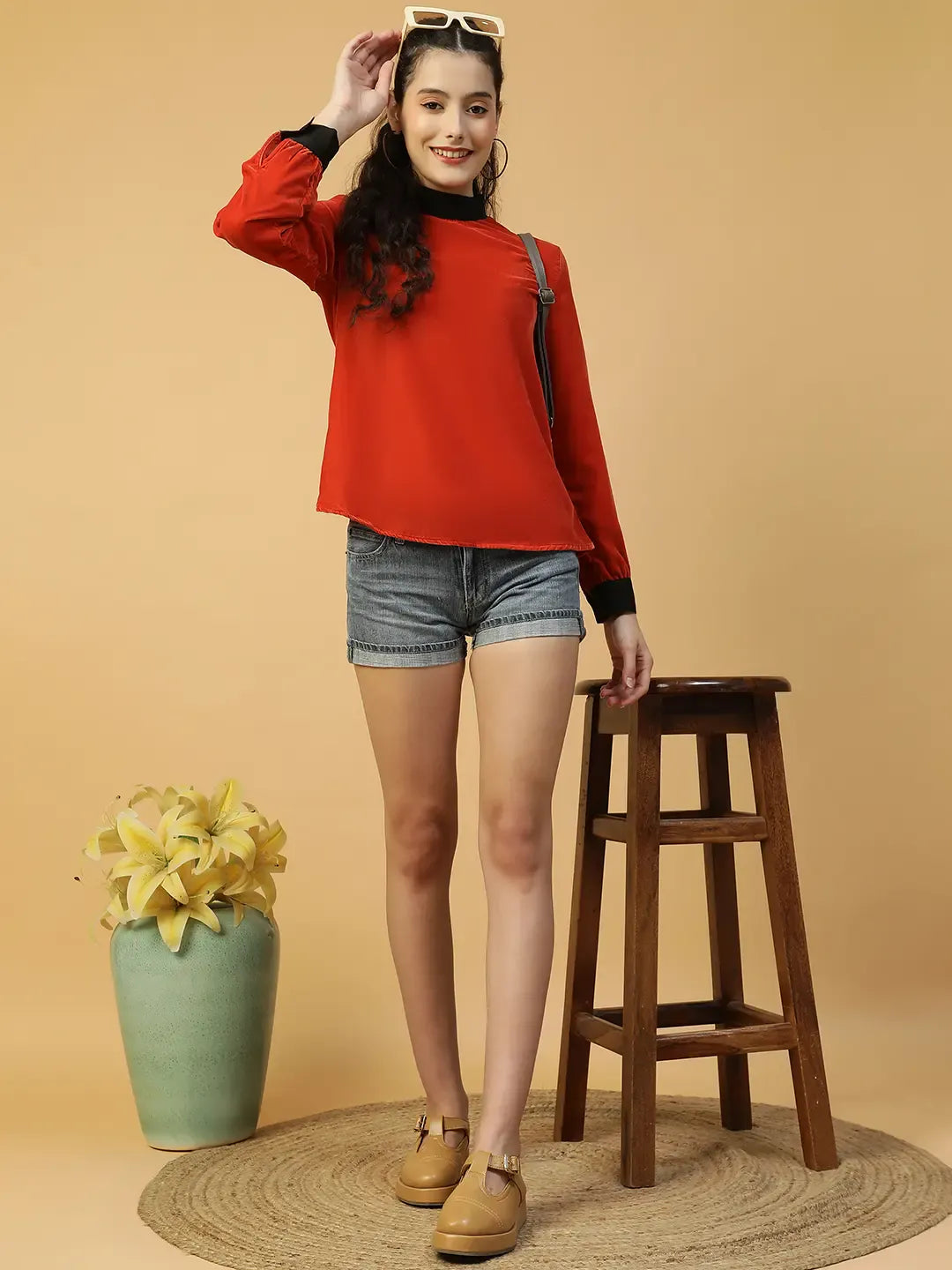 Red Velvet Top