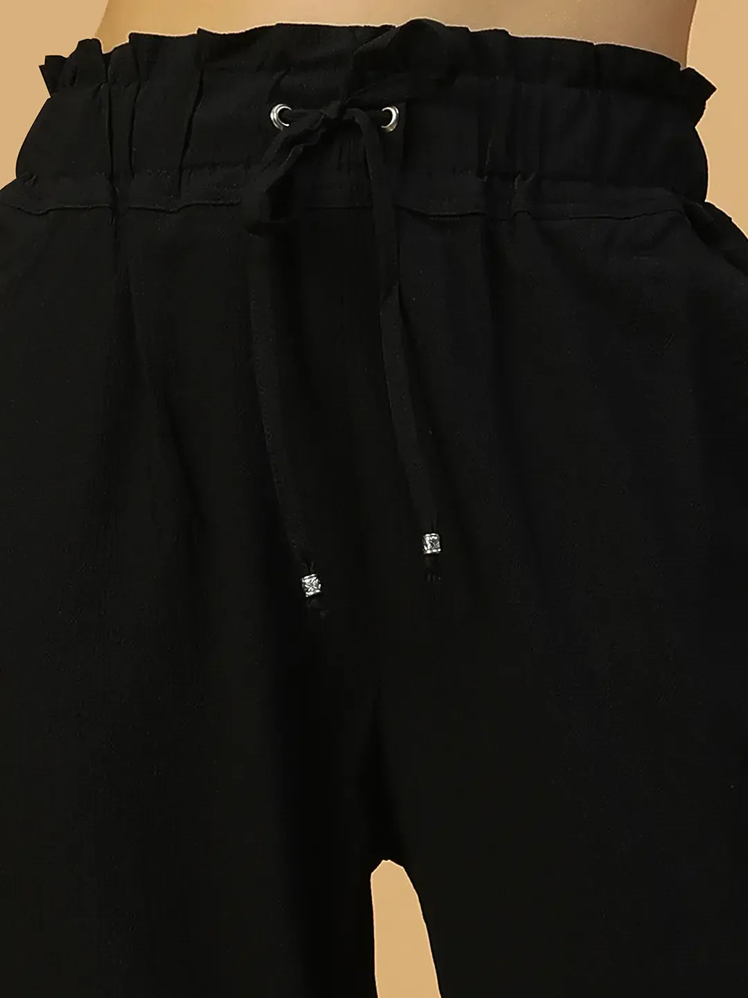 Women Black Straight Pant