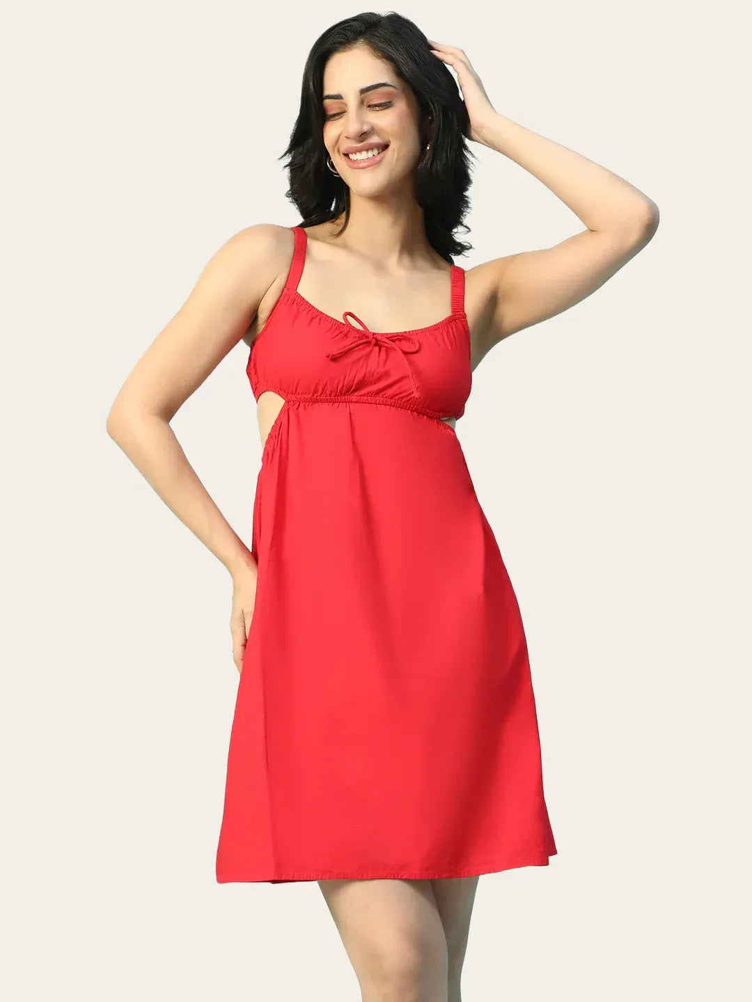 Red Cotton Dress