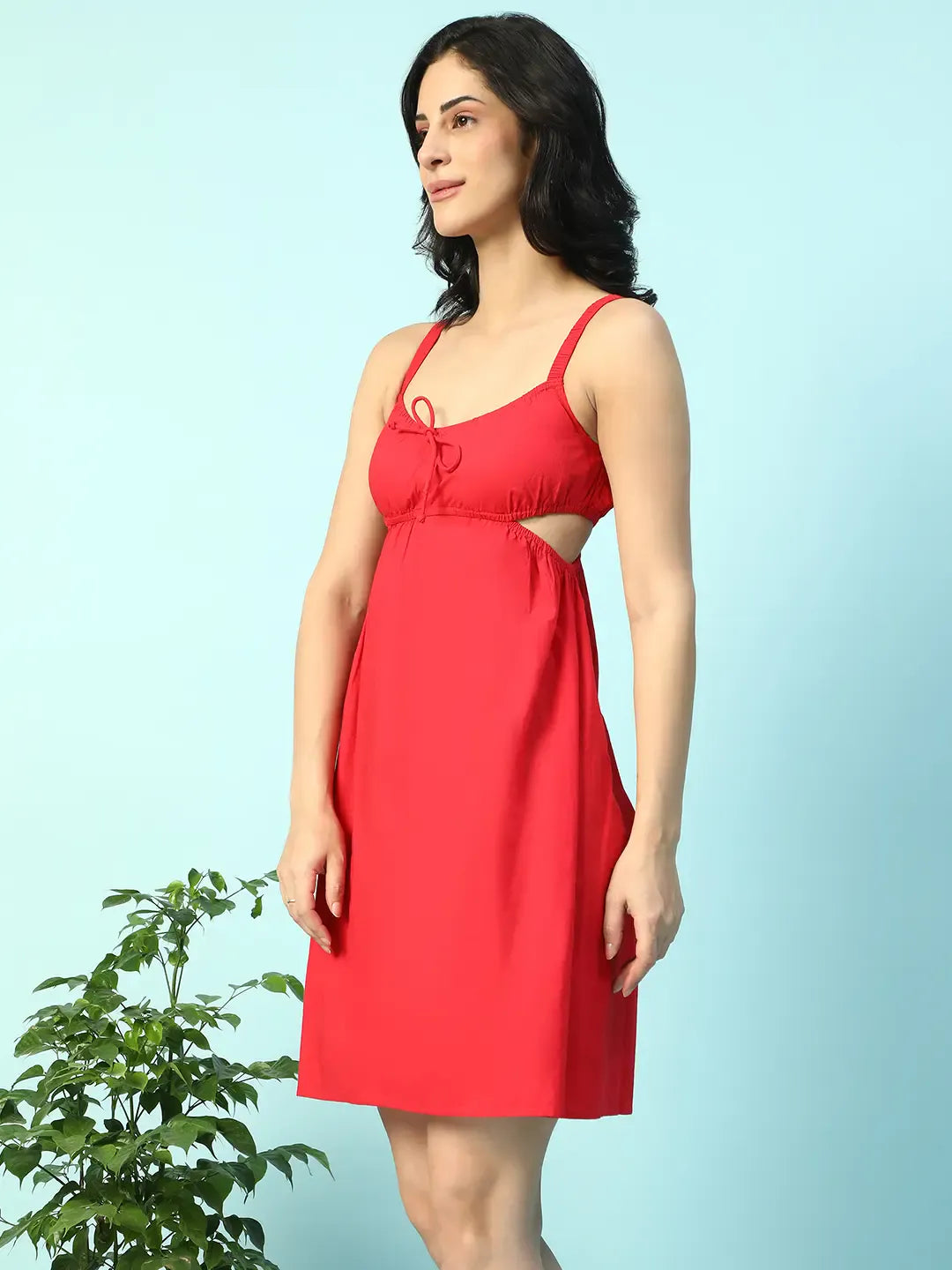 Red Cotton Dress