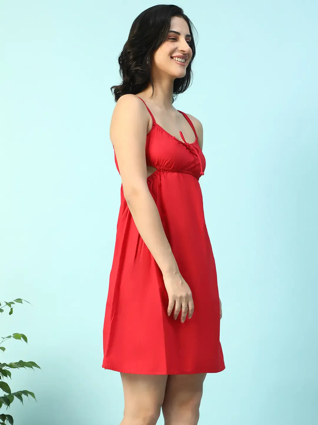 Red Cotton Dress