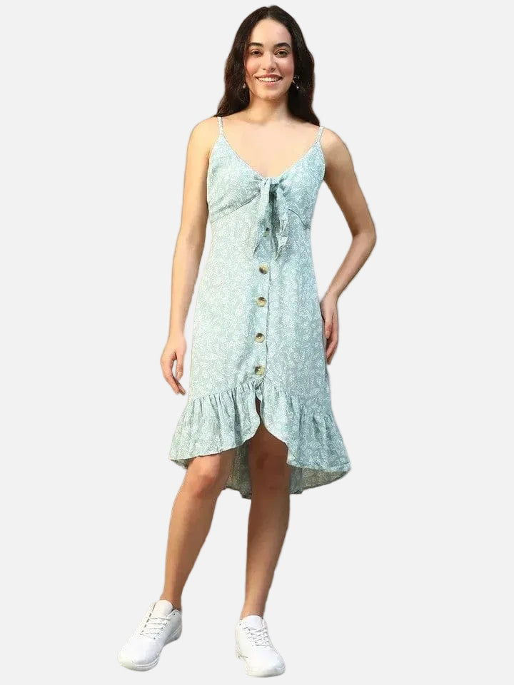 Light Green Floral Dress