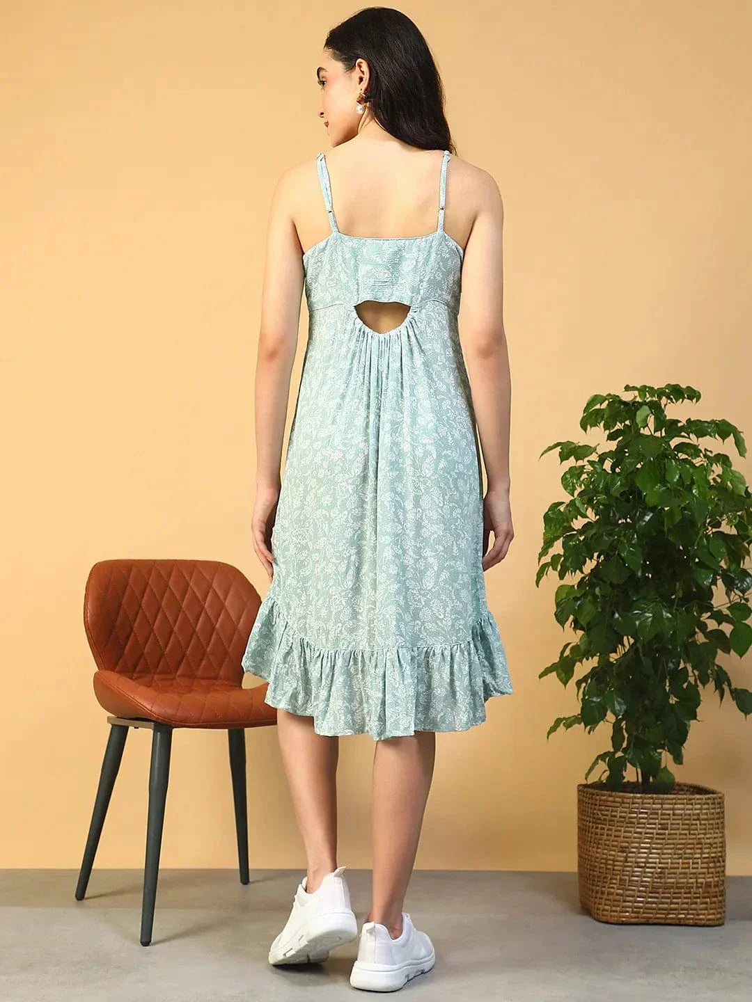 Light Green Floral Dress