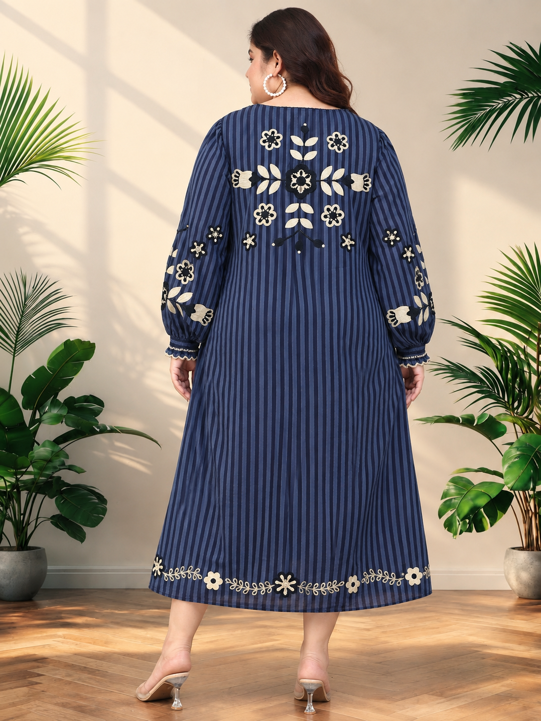 Plus Size Navy Blue Dress