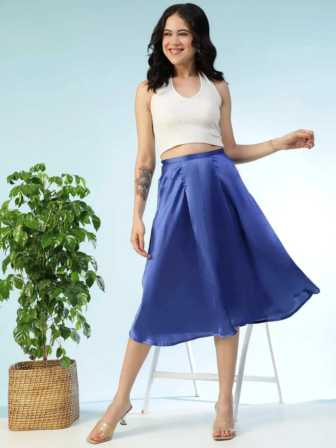 Women Blue Skirt
