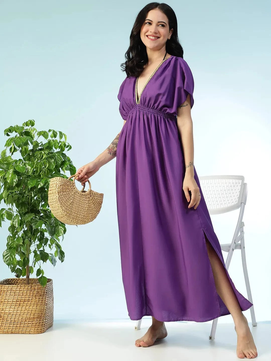 Blue Beachwear Dress