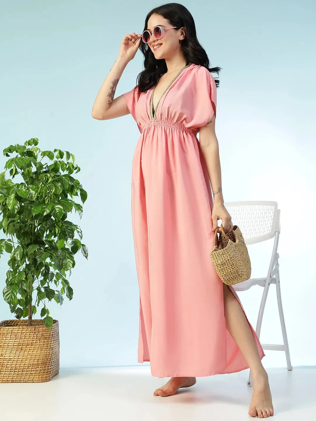 Pink Beachwear Dress