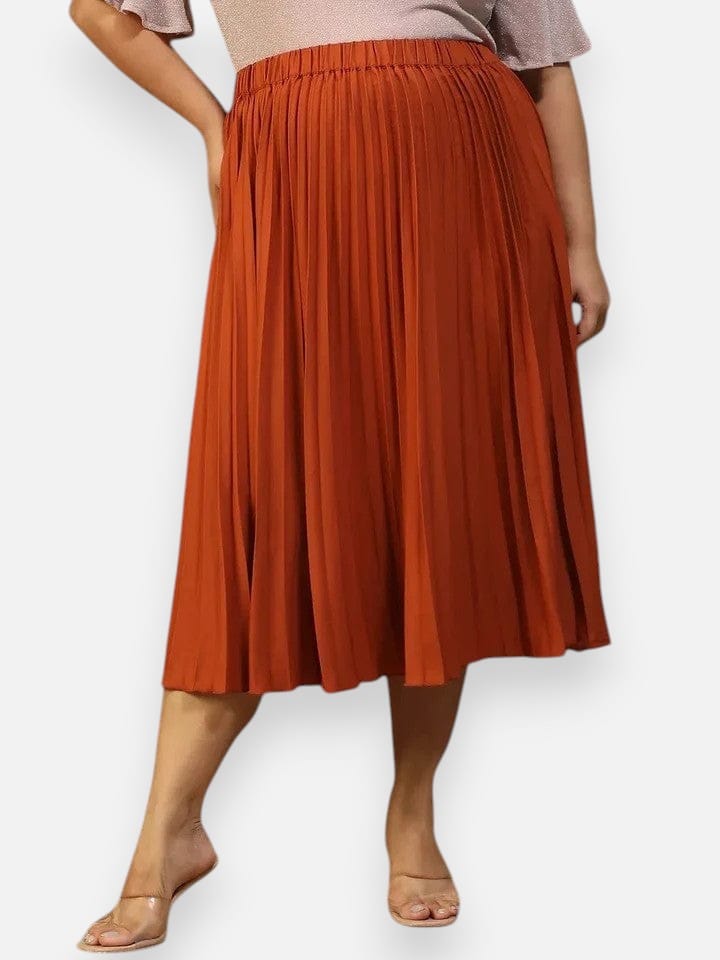 moodcore-rust-elasticated-pleated-plus-size-women-skirt