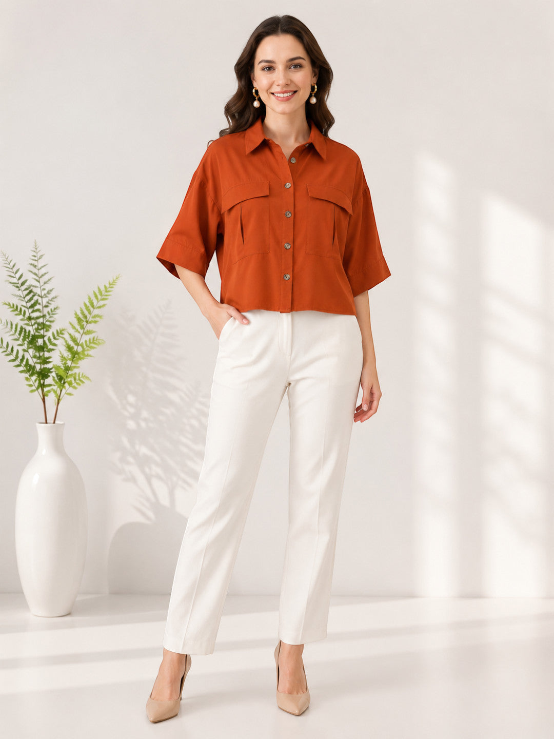 Women Brown Shirt