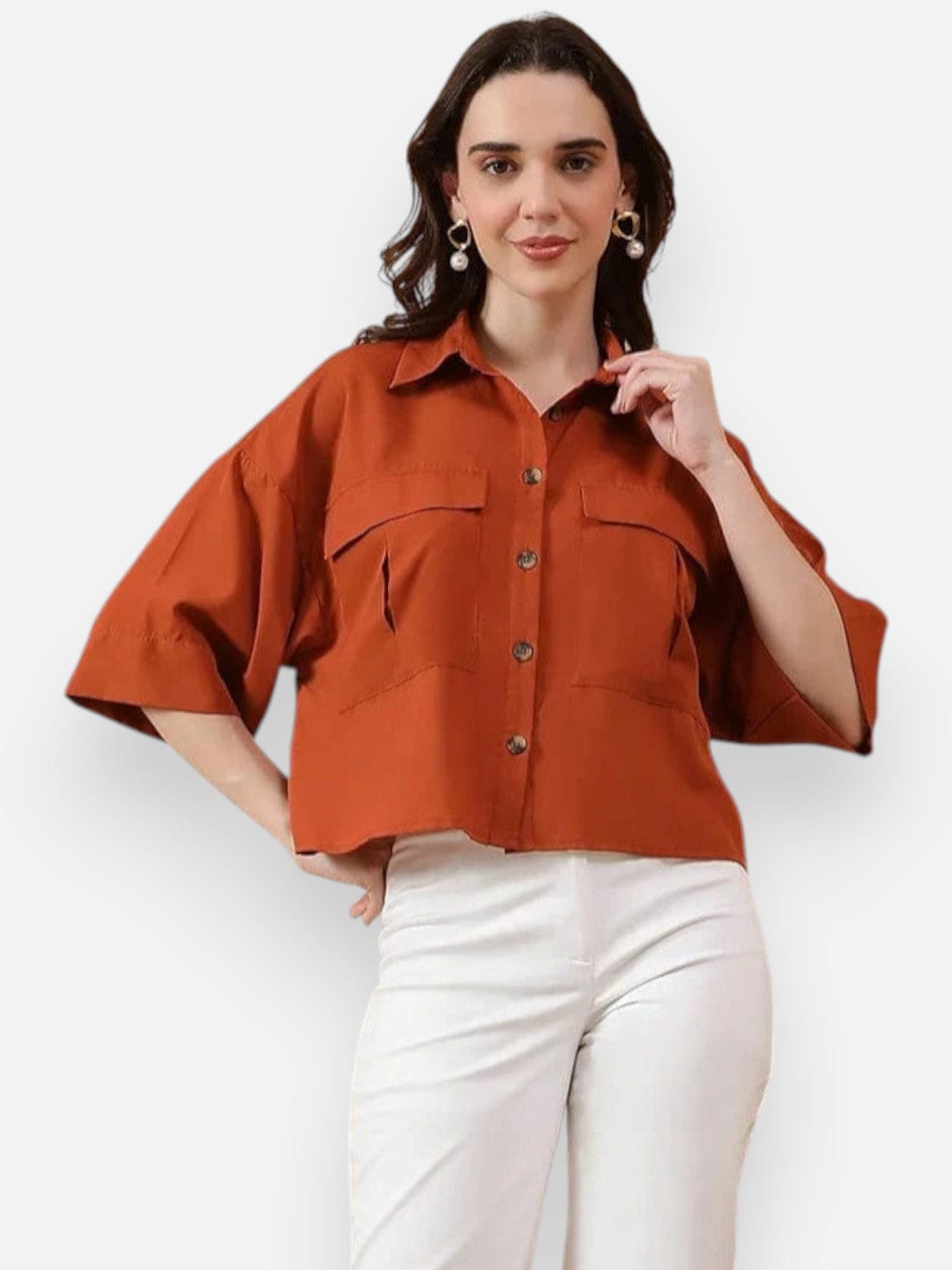 Women Brown Shirt