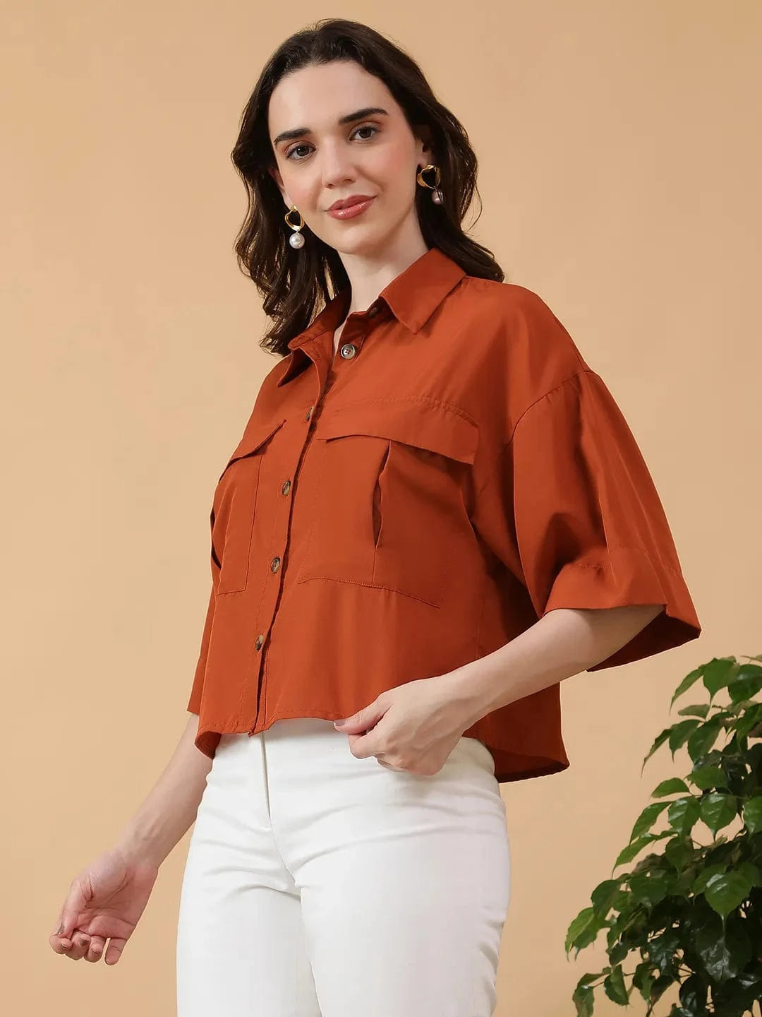 Women Brown Shirt