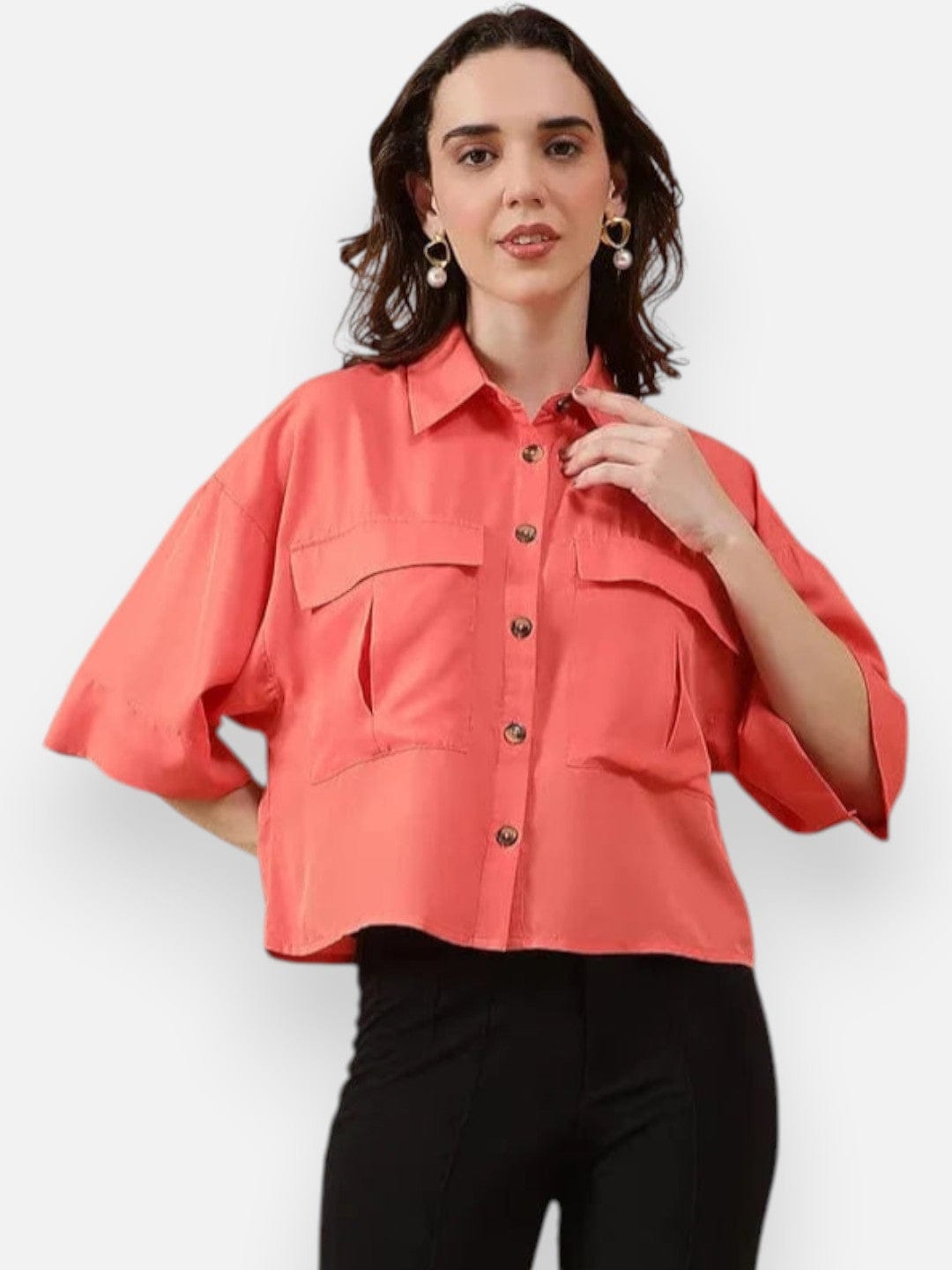 Women Coral Shirt