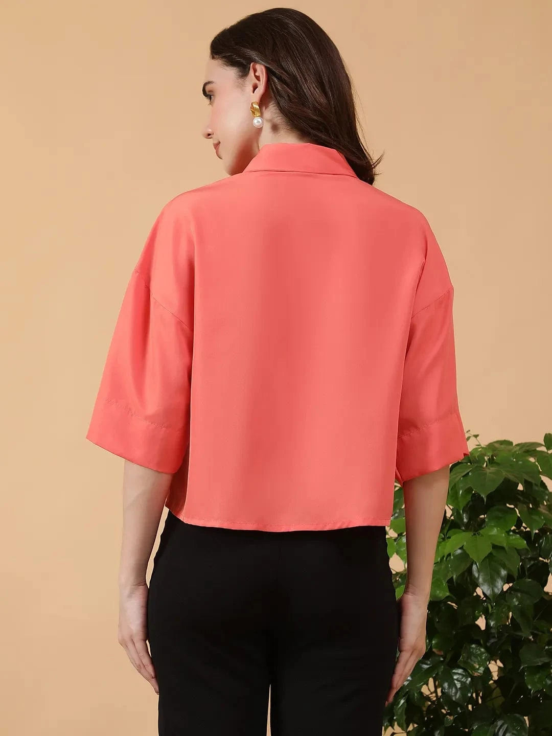 Women Coral Shirt
