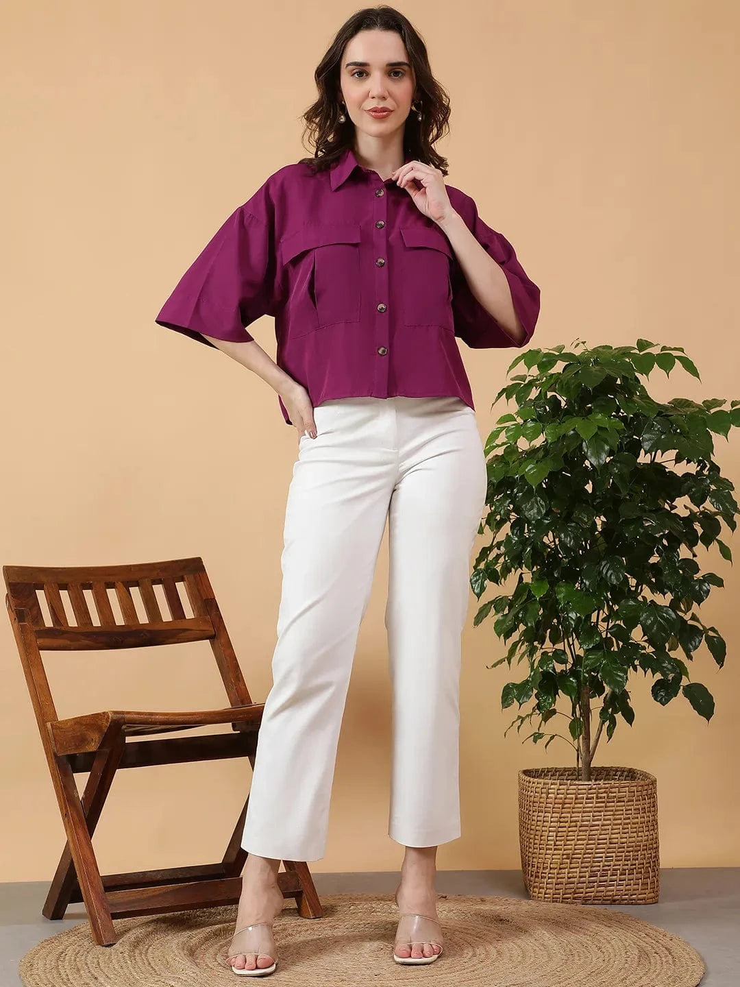 Women Purple Shirt