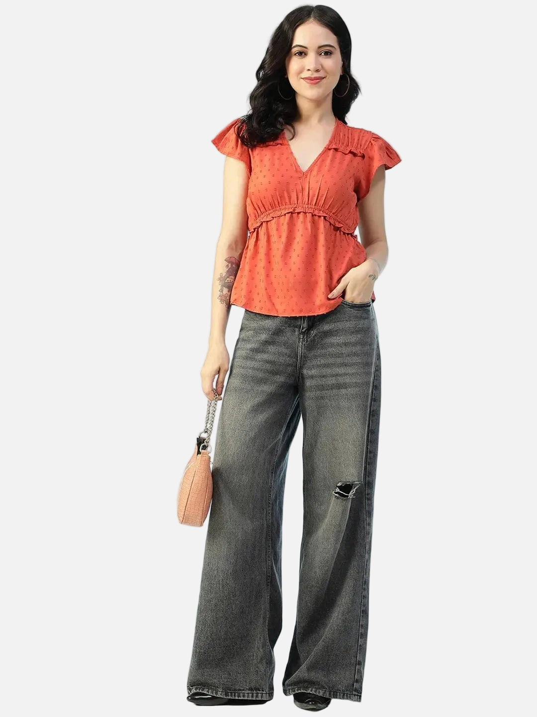 Women Brown Top