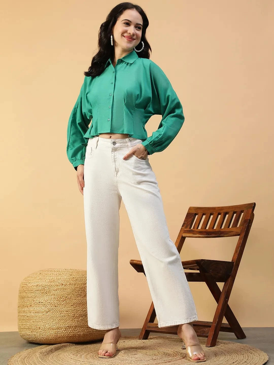 Women Green Shirt