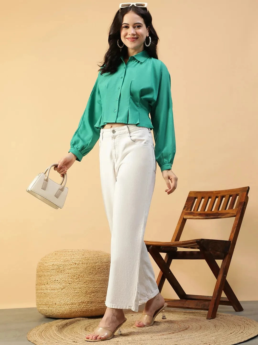 Women Green Shirt