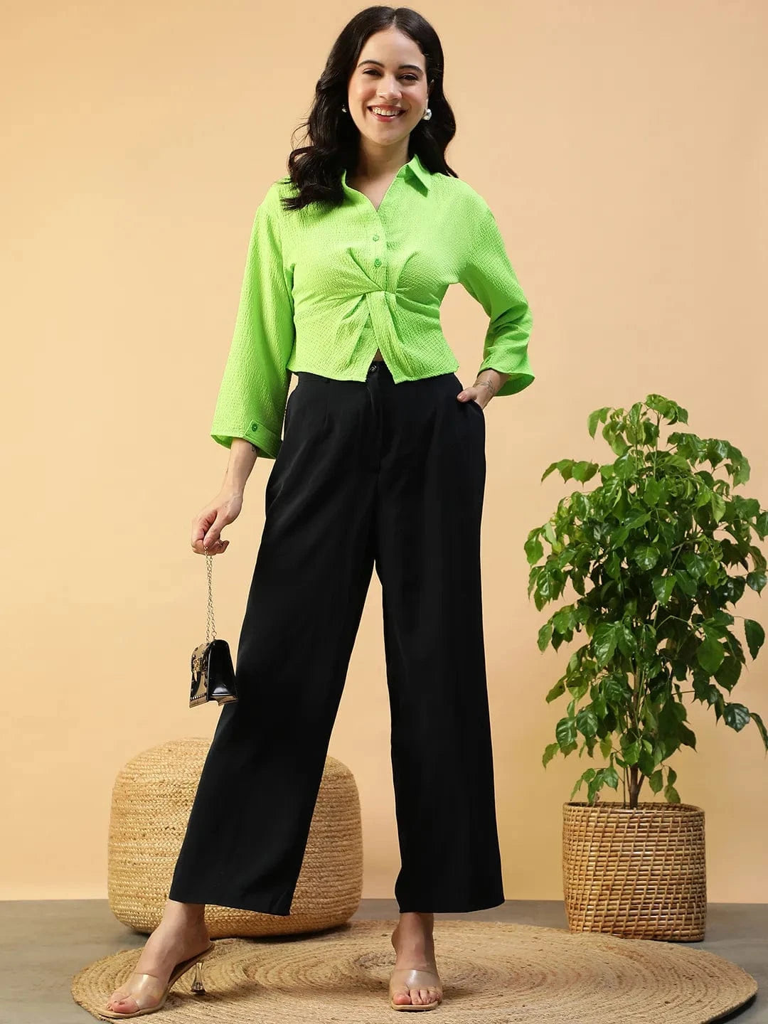 Women Green Shirt