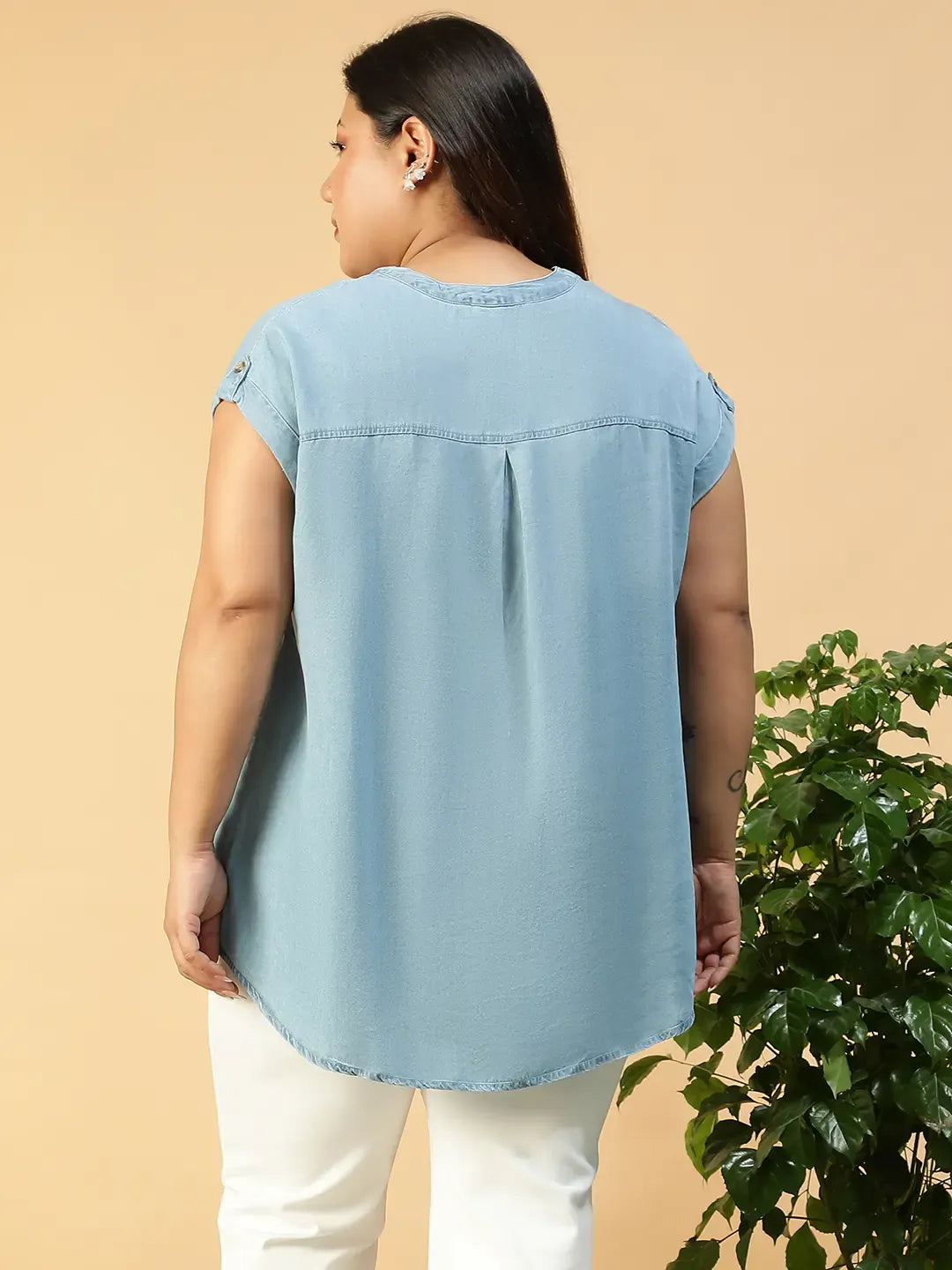 plus-size-blue-women-s-cotton-denim-top