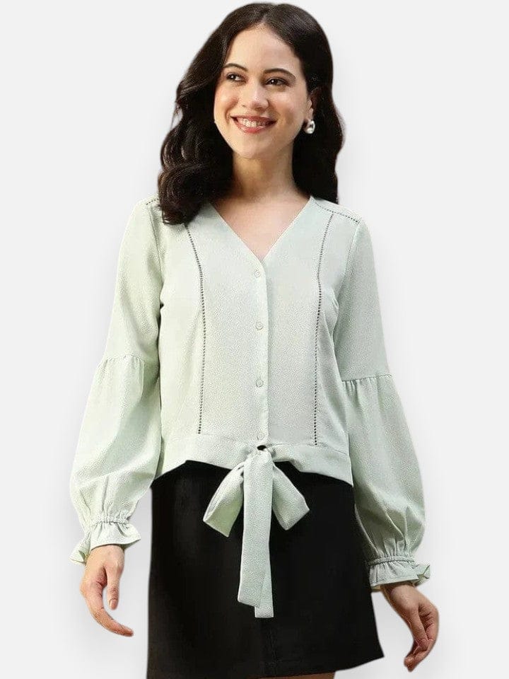 Women Light Green Top