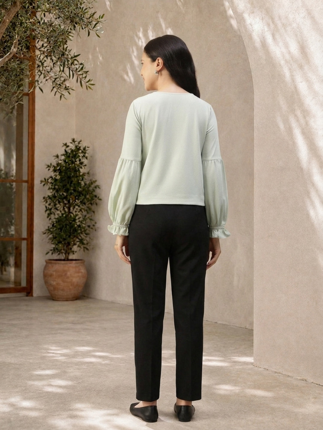 Women Light Green Top