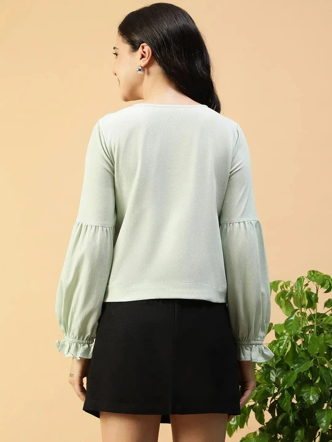 Women Light Green Top
